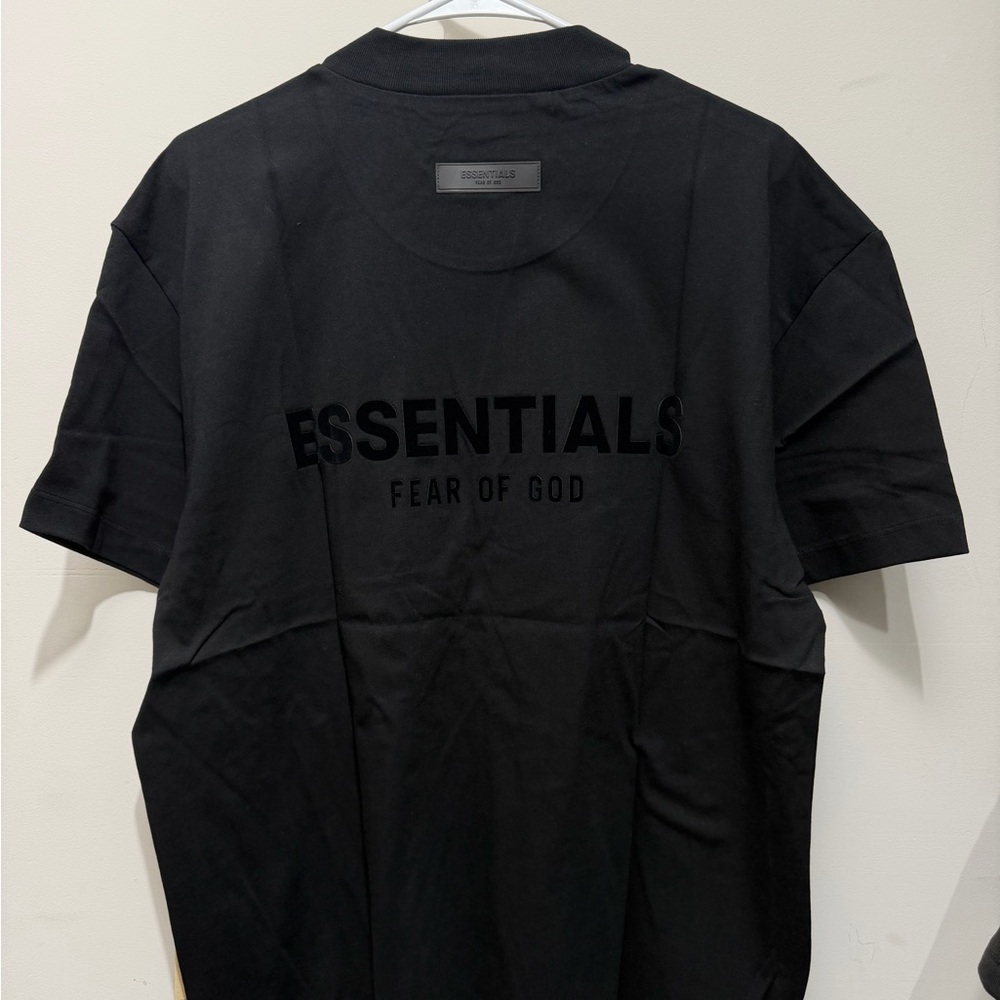 Fear of God Essentials Black Short Sleeve Tee